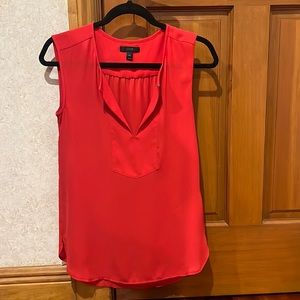 Jcrew red “silk” top